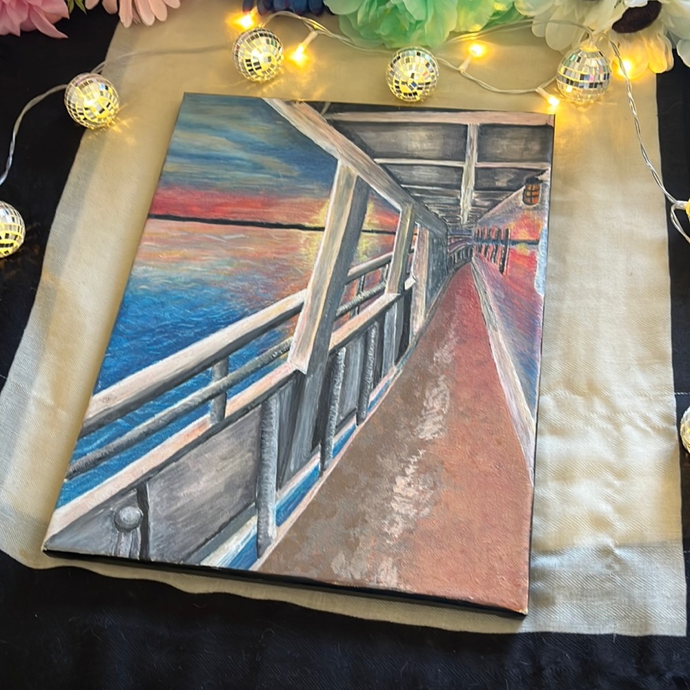 Sunset at Sea Painting - Picture 1 of 10